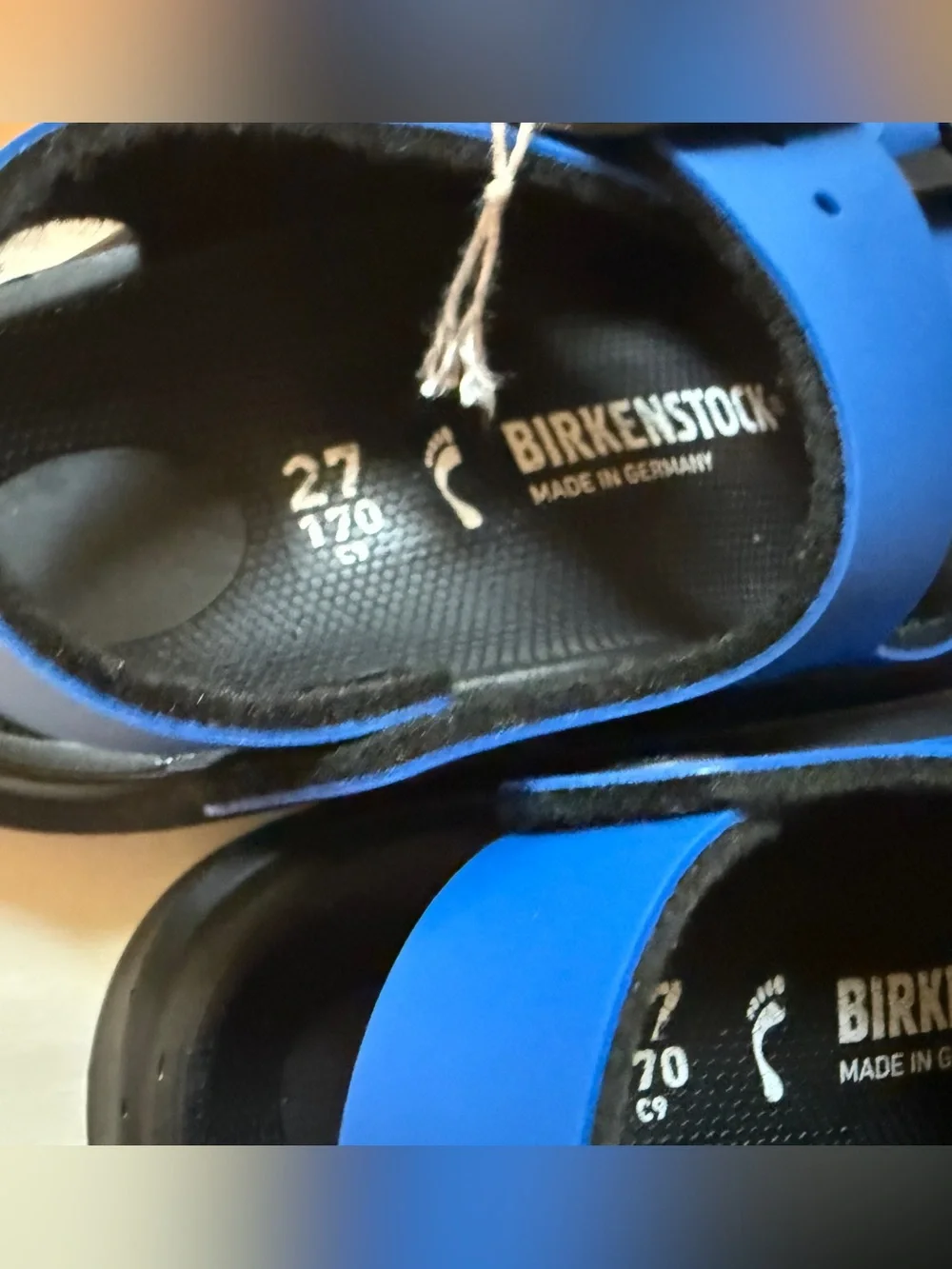Birkenstock Kids Electric Blue Two-Buckle Sandal Childs 9